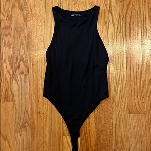 Zara Midnight Black Bodysuit